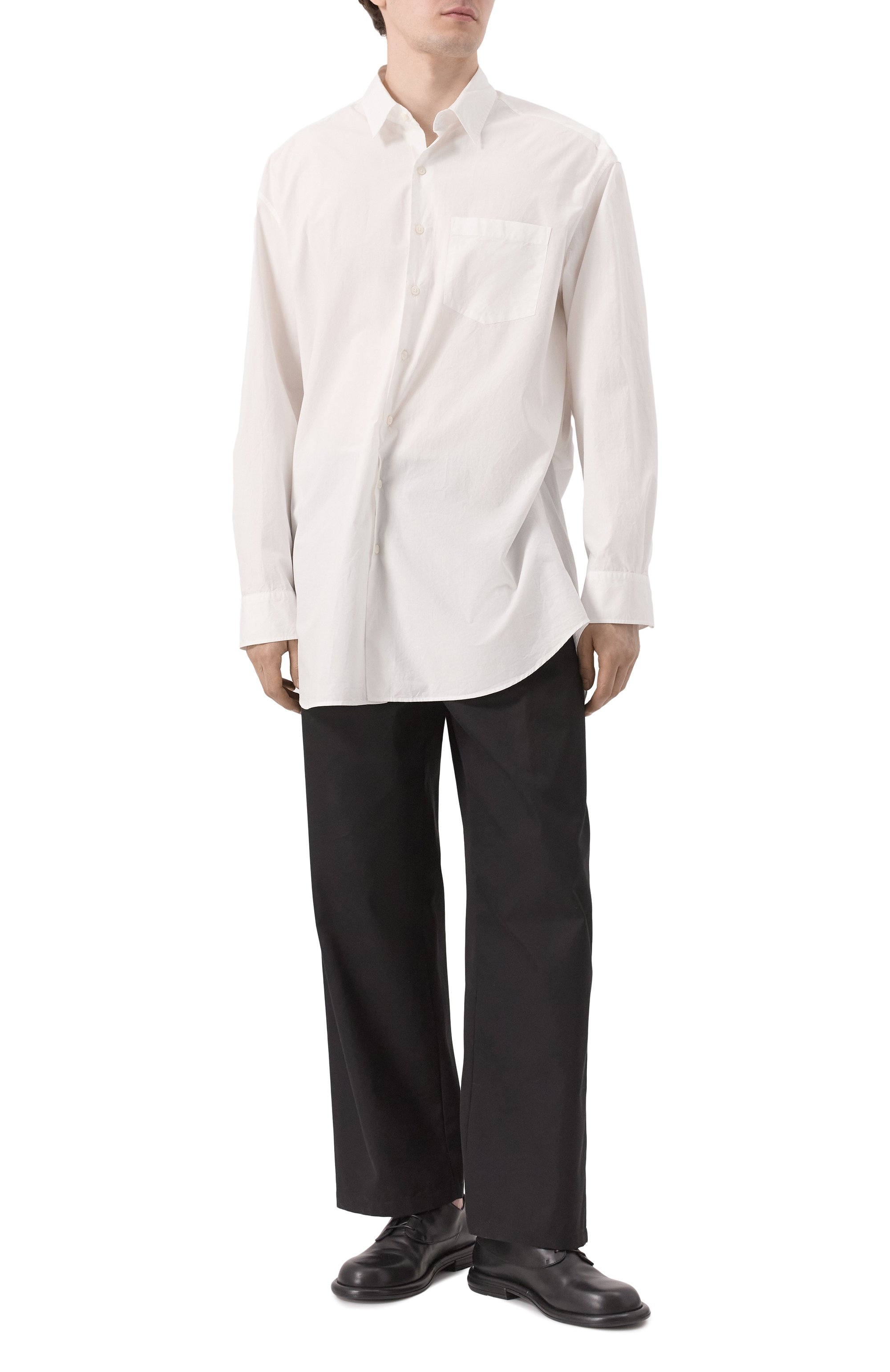 Хлопковая рубашка ANN DEMEULEMEESTER, арт. B0010321/FA555, фото 2