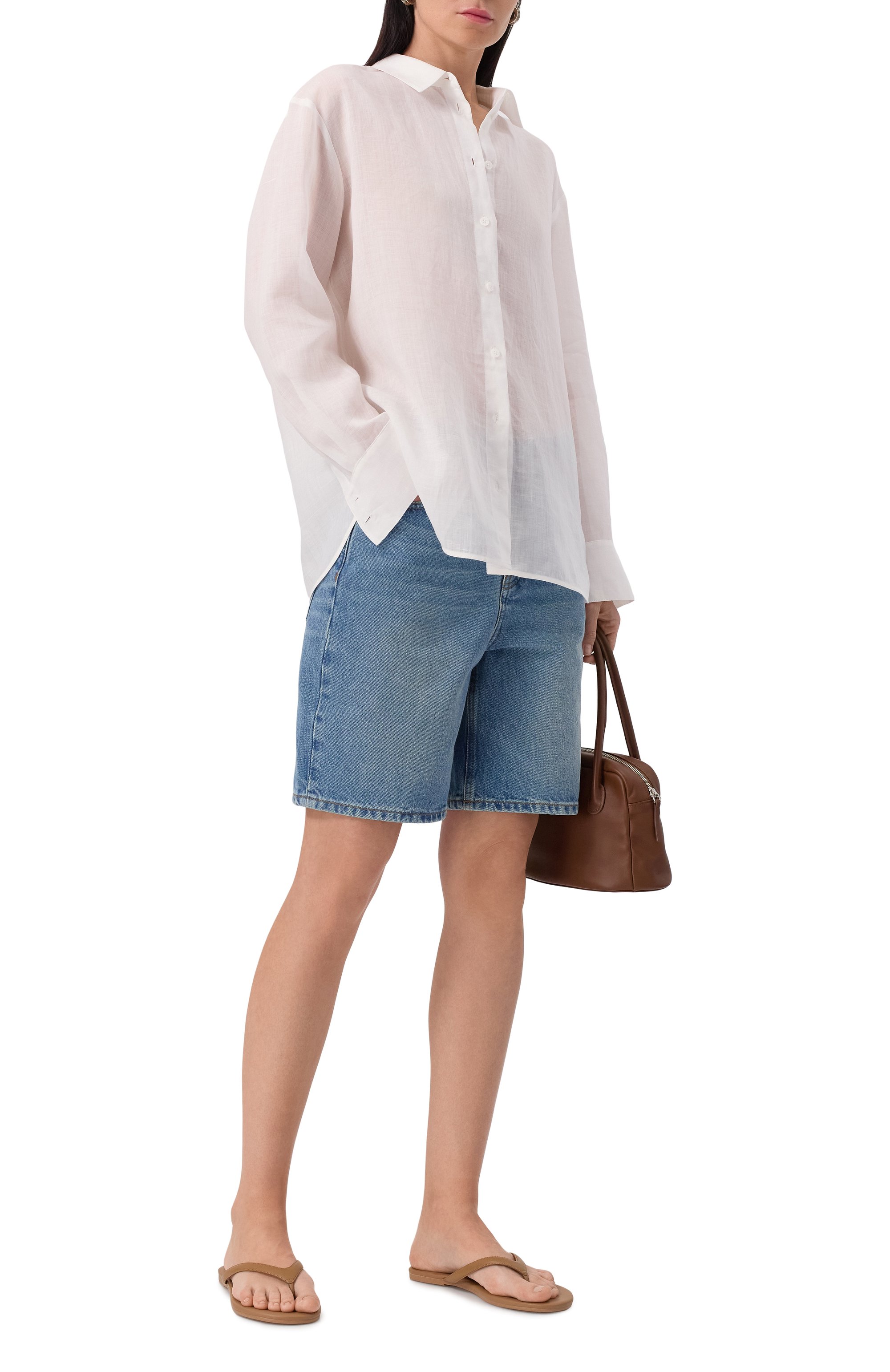 Джинсовые шорты 12 STOREEZ голубого цвета по цене 11000 руб., арт. 131333, фото 2 Джинсовые шорты 12 STOREEZ, арт. 131333, фото 2