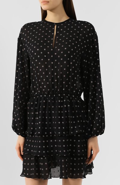 Мини-платье MSGM черного цвета по цене 59050 руб., арт. 2743MDA12 195703, фото 3 Мини-платье MSGM, арт. 2743MDA12 195703, фото 3