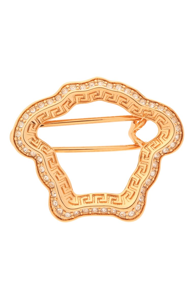 Женская заколка для волос VERSACE золотого цвета, арт. 1004110/1A00621 | Фото 1 (Материал: Металл; Региональные ограничения белый список (Axapta Mercury): Не проставлено; Нос: Не проставлено)