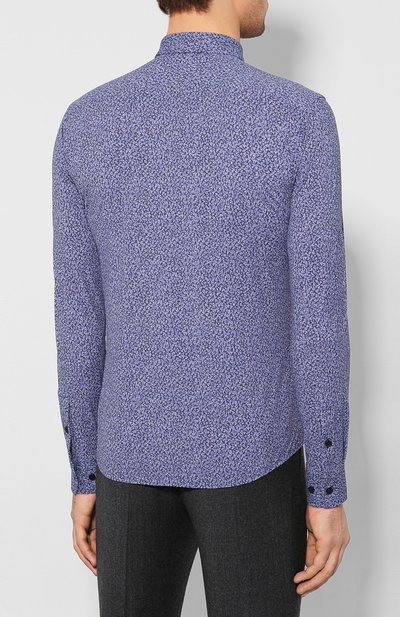 Рубашка BOSS темно-синего цвета по цене 18700 руб., арт. 50422695, фото 4 Рубашка BOSS, арт. 50422695, фото 4