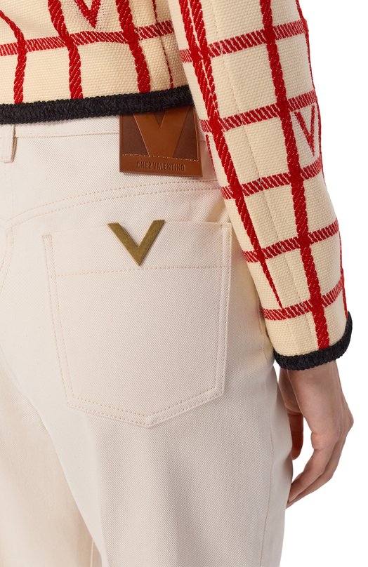 Джинсы Valentino 8B3DD22X/9Y5 Кремовый  8B3DD22X/9Y5 Фото 5