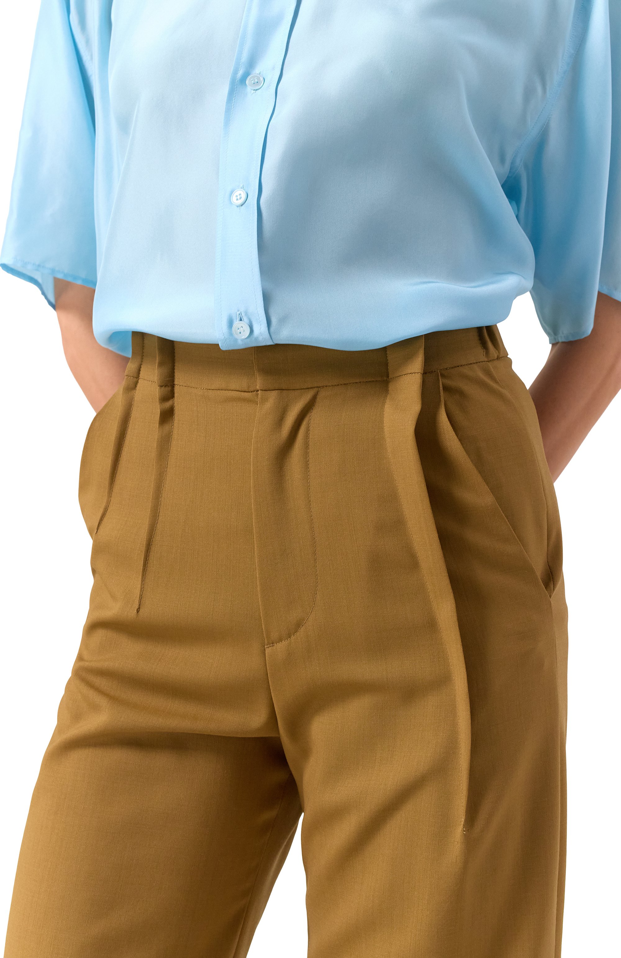 Шерстяные брюки MM6, арт. S52KA0517/M35080, фото 5