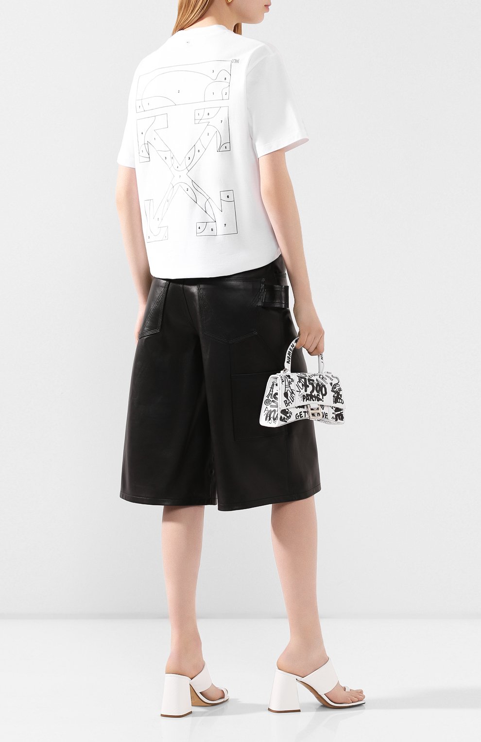 Хлопковая футболка OFF-WHITE белого цвета по цене 29100 руб., арт. 0WAA049S20JER0030110, фото 2 Хлопковая футболка OFF-WHITE, арт. 0WAA049S20JER0030110, фото 2