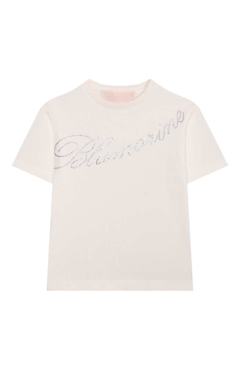 Хлопковая футболка BLUMARINE, арт. BFTS008.0.JF056/6A-12A, фото 1
