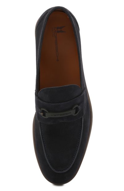 Замшевые лоферы MORESCHI темно-синего цвета по цене 51600 руб., арт. 43810/GP/CR0AZIA/F.NAPPA, фото 5 Замшевые лоферы MORESCHI, арт. 43810/GP/CR0AZIA/F.NAPPA, фото 5