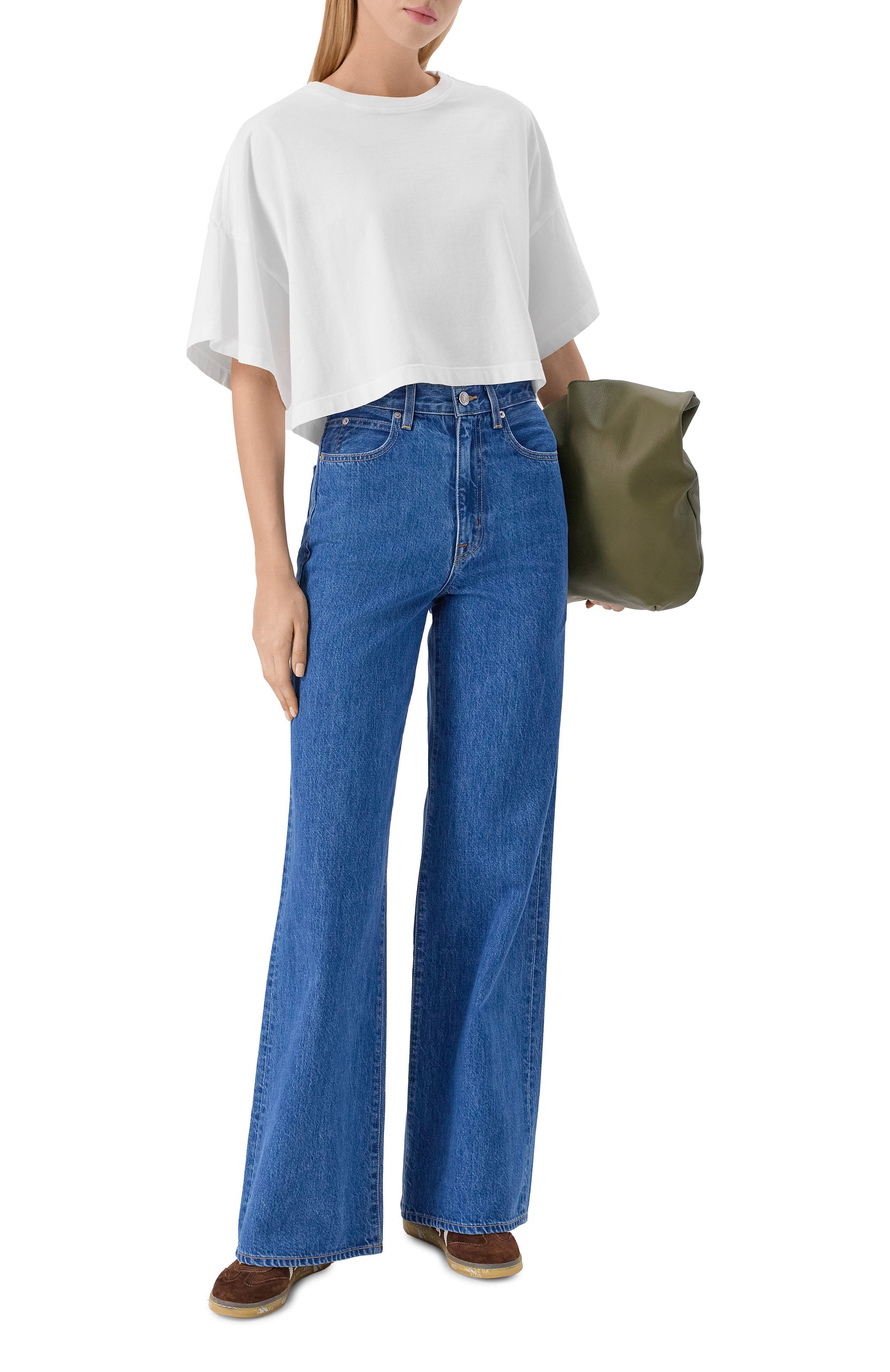 Хлопковая футболка arli AGOLDE, арт. A7370-1521, фото 2