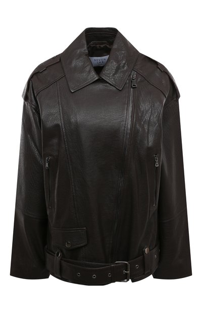 Женская кожаная куртка SEVEN LAB, арт. K-759 brown