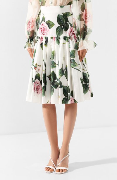 Хлопковая юбка DOLCE & GABBANA, арт. F4A9HT/HS5FZ, фото 3