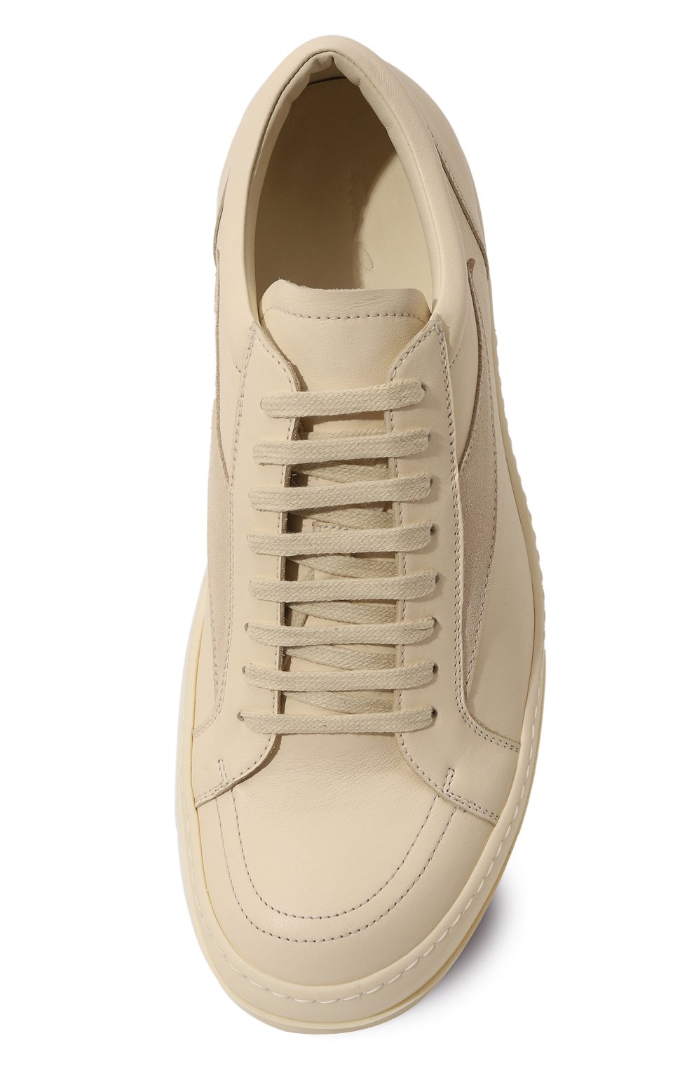 Кожаные кеды porterville vintage RICK OWENS кремового цвета по цене 79950 руб., арт. RU02D6897/LC0LVS, фото 6 Кожаные кеды porterville vintage RICK OWENS, арт. RU02D6897/LC0LVS, фото 6