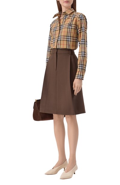 Женская хлопковая рубашка BURBERRY, арт. 8119172