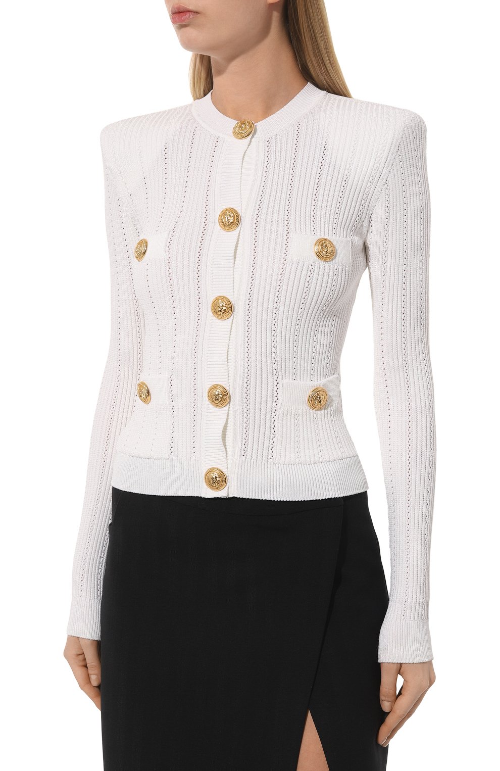 Кардиган из вискозы BALMAIN, арт. AF1KL005KB39, фото 3