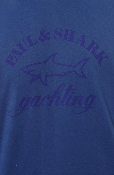 Хлопковая футболка PAUL&SHARK, арт. C0P1007/C00/3XL-6XL, фото 5