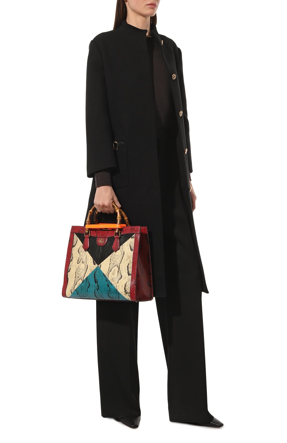 Сумка-тоут diana medium из кожи питона GUCCI, арт. 655658 LU32T, фото 7