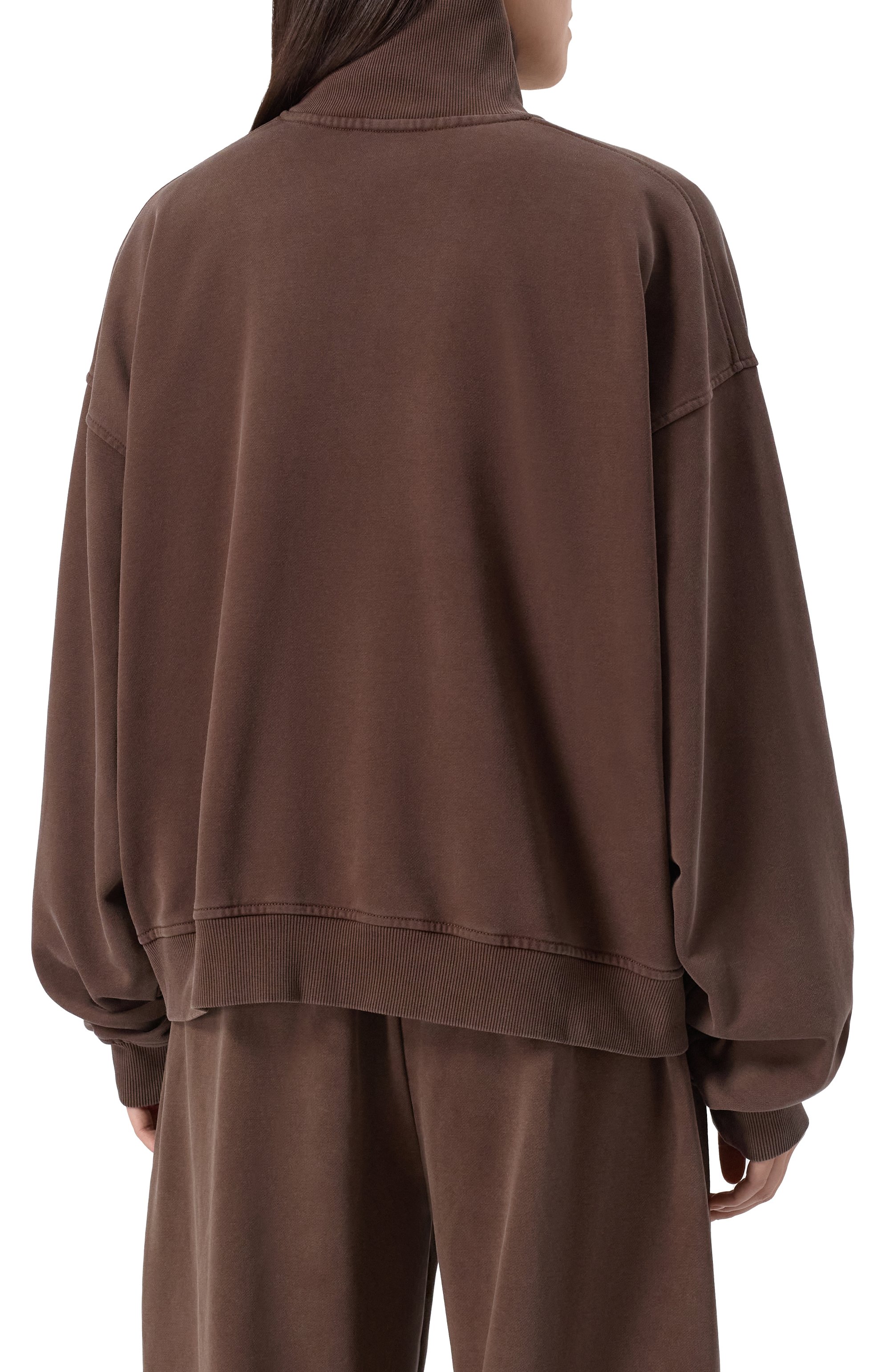 Хлопковый свитшот ADDICTED коричневого цвета по цене 26800 руб., арт. FT2401, фото 4 Хлопковый свитшот ADDICTED, арт. FT2401, фото 4