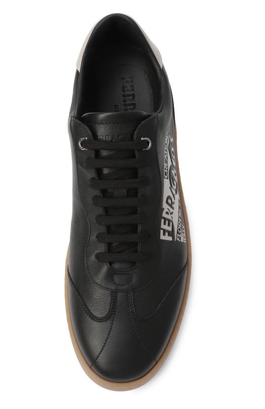Кожаные кеды Garda Ferragamo 775064 Чёрный  775064 Фото 6
