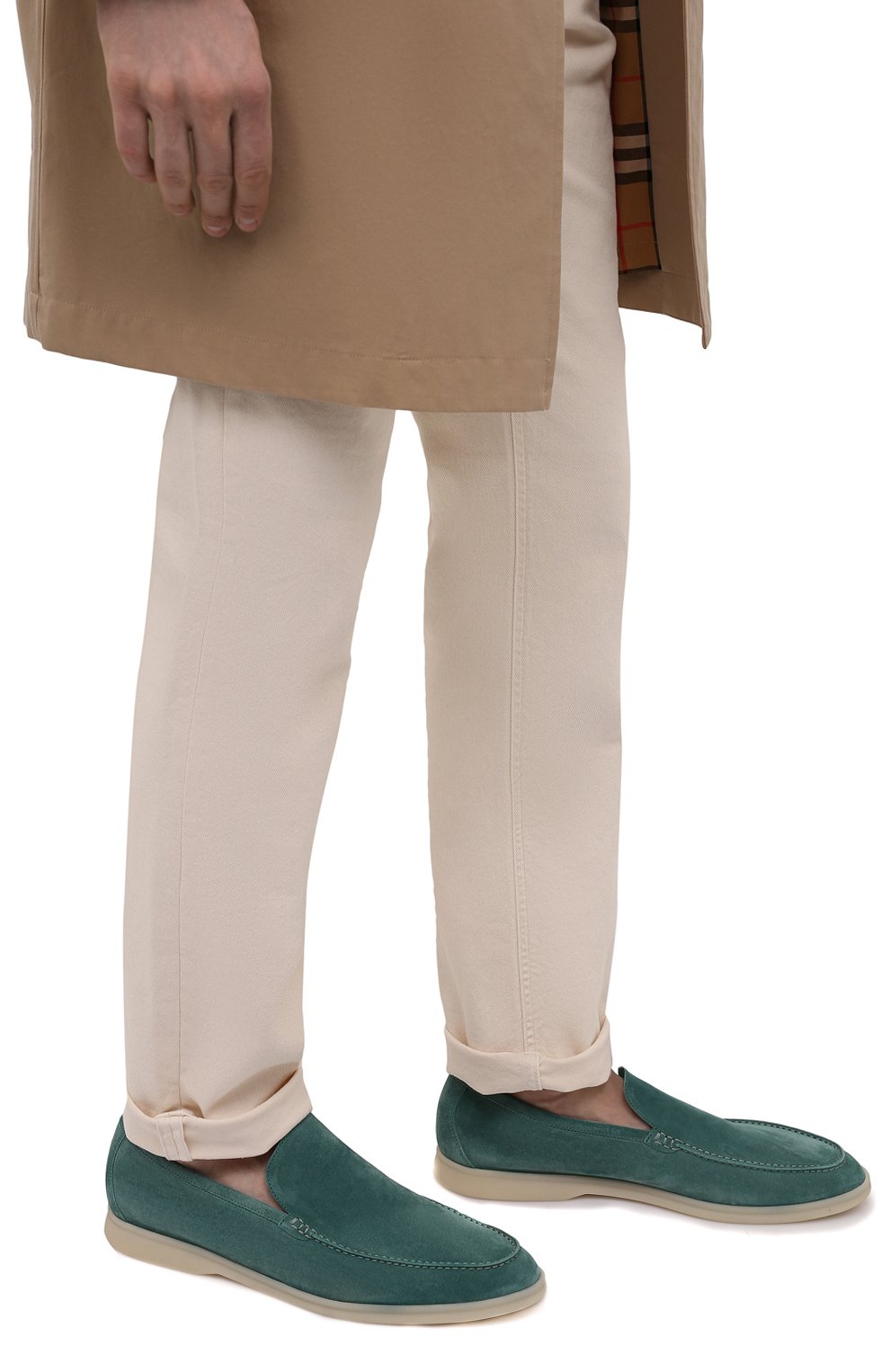 Замшевые лоферы summer walk LORO PIANA, арт. FAE8124, фото 3