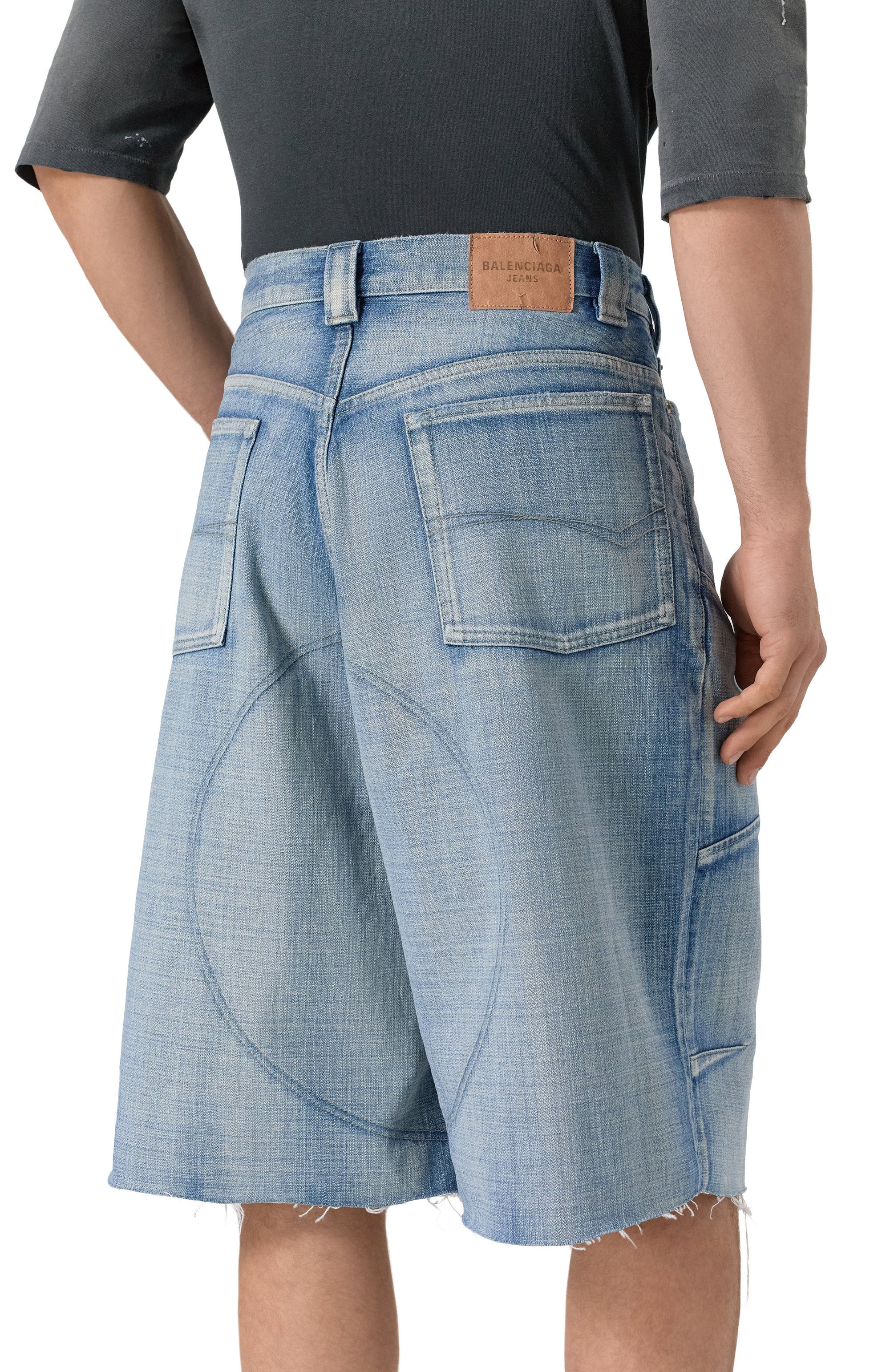 Джинсовые шорты BALENCIAGA, арт. 831600/TSW69, фото 4