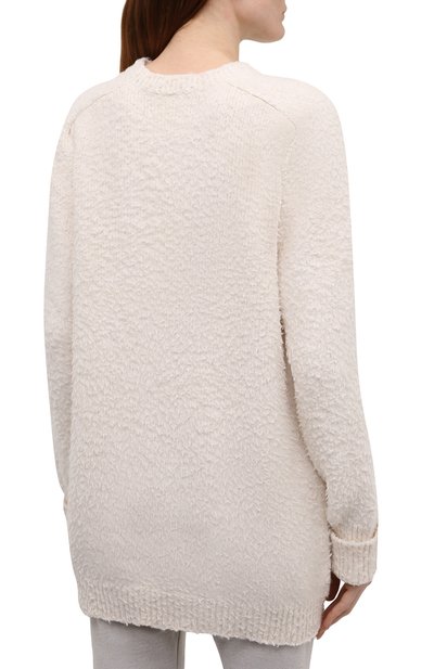 Хлопковый свитер MAISON MARGIELA кремового цвета по цене 88900 руб., арт. S51GP0225/S17664, фото 4 Хлопковый свитер MAISON MARGIELA, арт. S51GP0225/S17664, фото 4