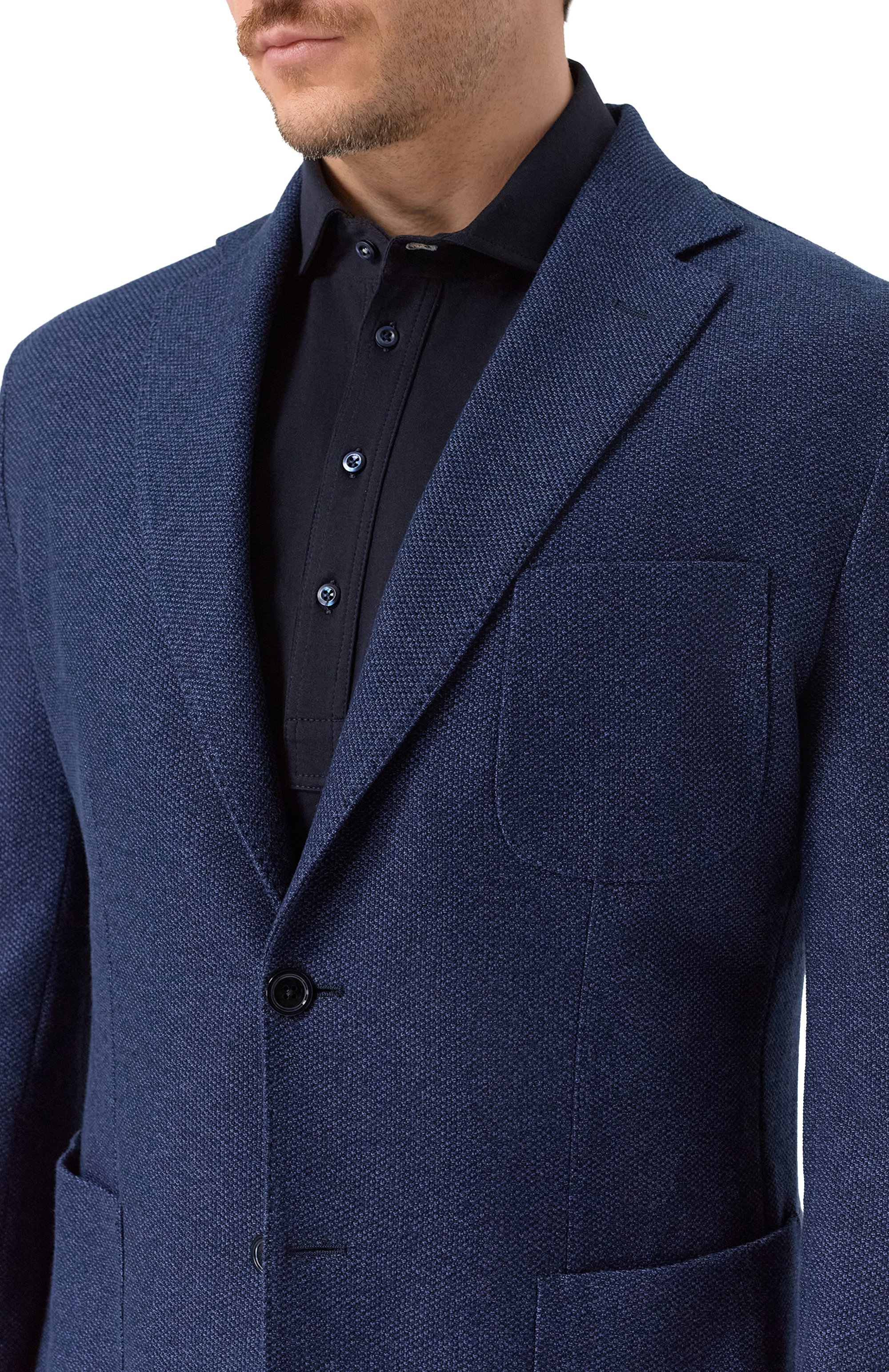 Хлопковый пиджак MVST, арт. TRIC0TT0N 40886, фото 6