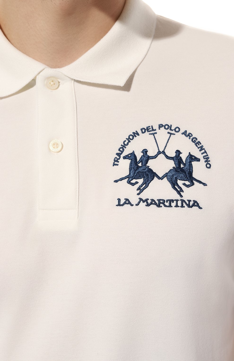 Хлопковое поло LA MARTINA, арт. WMP009/PK001, фото 5