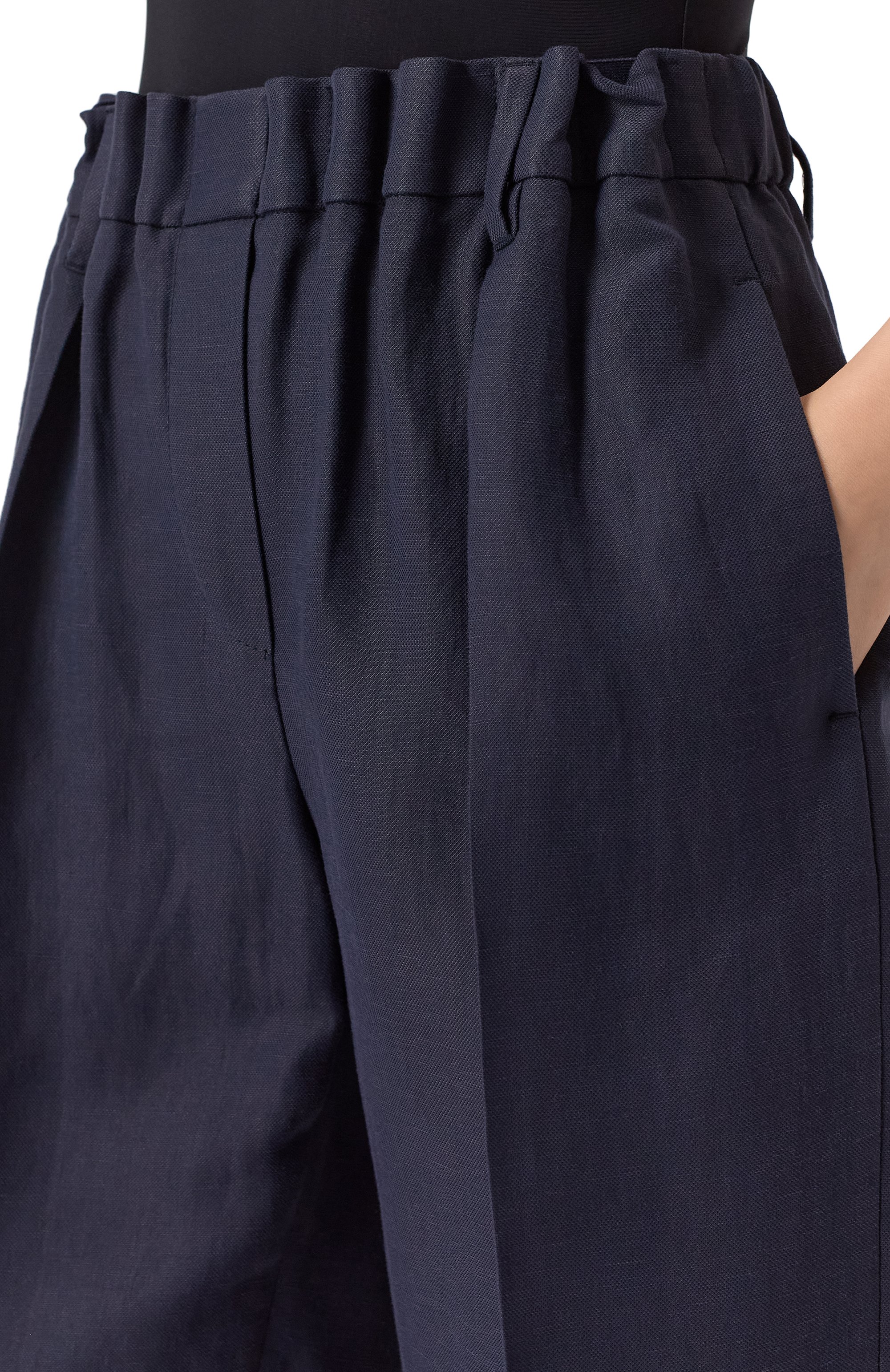 Шорты из вискозы и льна BRUNELLO CUCINELLI, арт. MH126P8612, фото 5