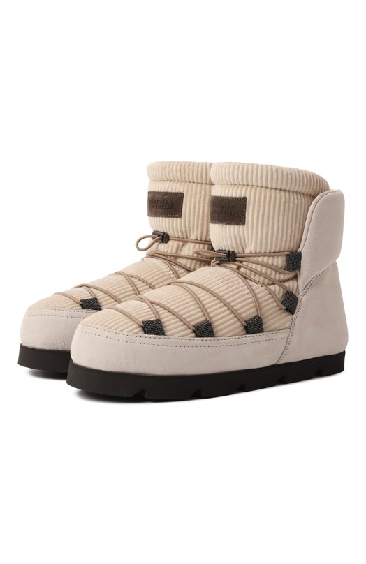 Комбинированные полусапоги Mountain Brunello Cucinelli MZSFG2845 Кремовый MZSFG2845