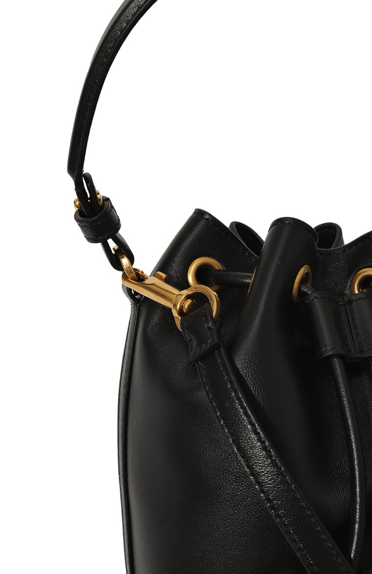 Женская сумка vlogo mini VALENTINO черного цвета, арт. 5W2P0Z44/VNL | Фото 3 (Материал: Натуральная кожа; Ремень/цепочка: На ремешке; Размер: mini)