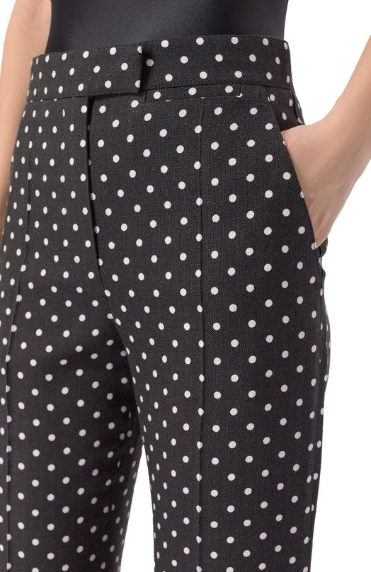 Брюки из вискозы Valentino 8B3RB6Z1/98S Чёрно-белый  8B3RB6Z1/98S Фото 5