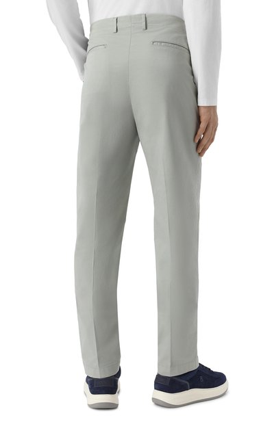 Хлопковые брюки BOGLIOLI светло-серого цвета по цене 44950 руб., арт. 80888Q/SB5751, фото 4 Хлопковые брюки BOGLIOLI, арт. 80888Q/SB5751, фото 4