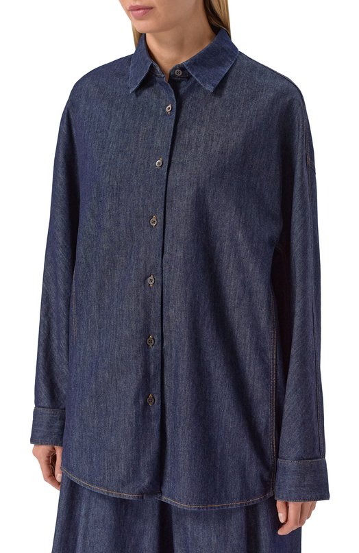 Джинсовая рубашка Dries Van Noten 130729/3386 Синий  130729/3386 Фото 3