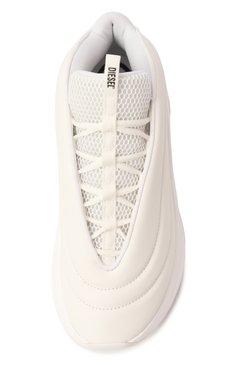Мужского кроссовки s-d-runner x DIESEL молочного цвета, арт. Y03440/P6691 | Фото 6 (Материал внутренний: Текстиль; Материал внешний: Экокожа; Кросс-КТ: Низкие; Стили: Гранж; Материал утеплителя: Без утеплителя; Подошва: Платформа; Нос: Не проставлено; Региональные ограничения белый список (Axapta Mercury): Не проставлено)