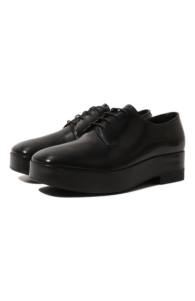 Мужские кожаные дерби PRADA, арт. 2EG379-LVN-F0002-X021