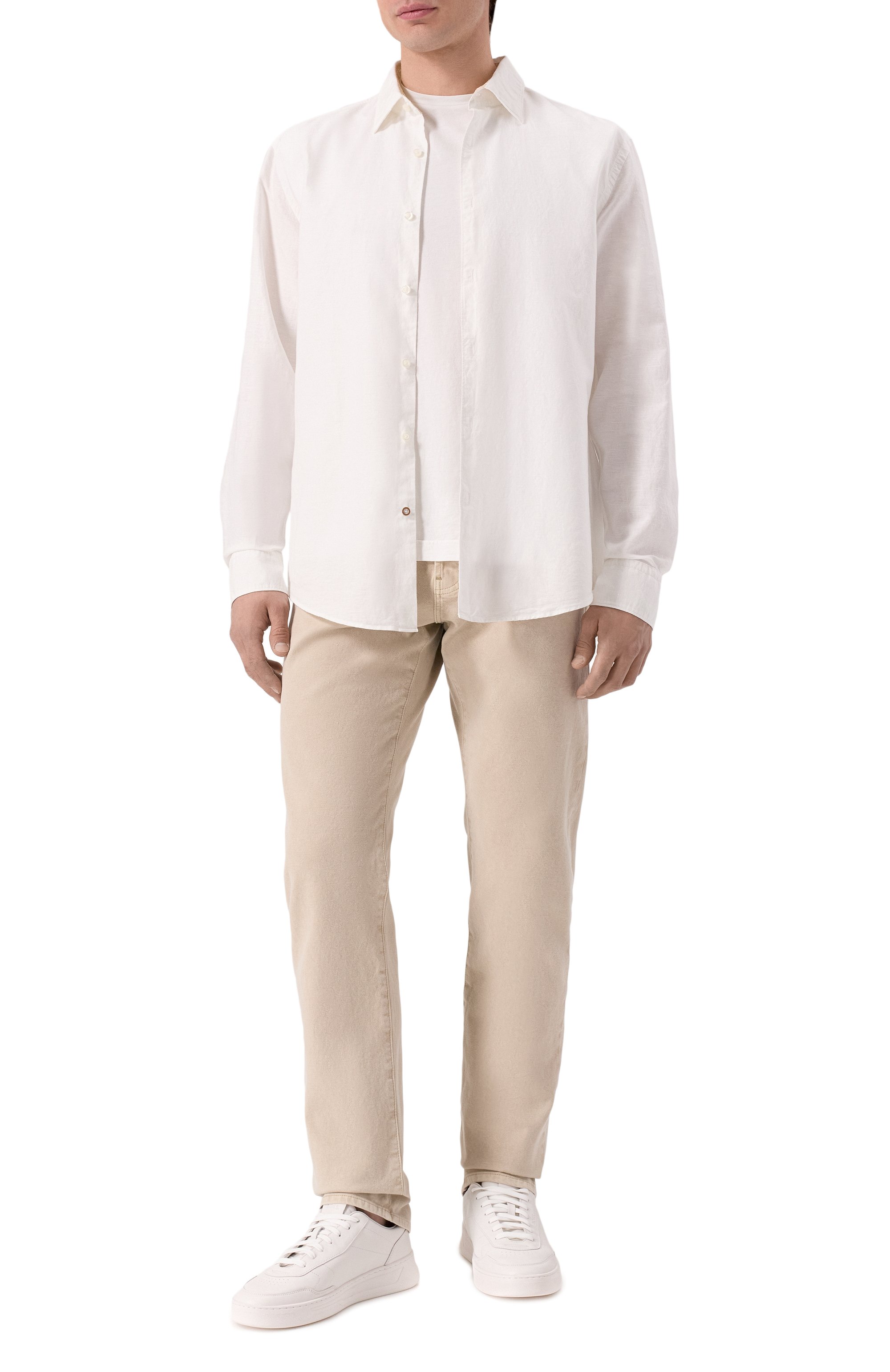 Рубашка изо льна и хлопка BOSS, арт. 50539531, фото 2