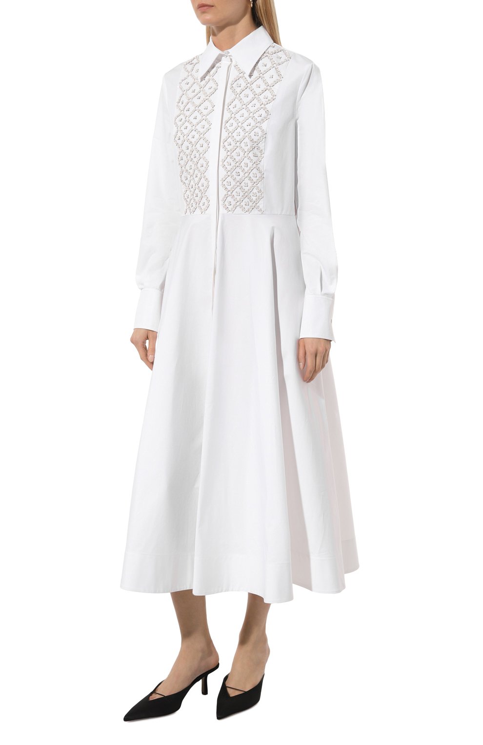 Хлопковое платье VALENTINO, арт. 3B3VA5J05DN, фото 3