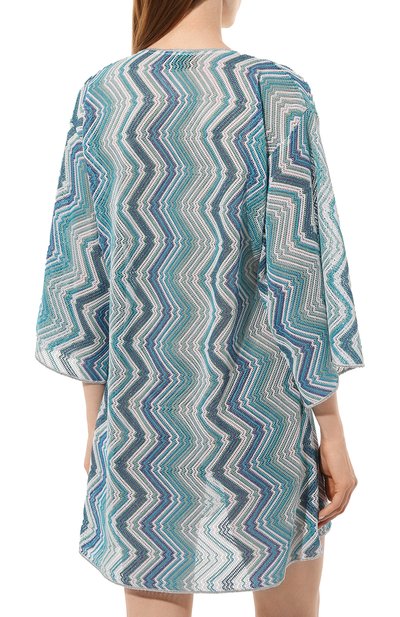 Туника из вискозы MISSONI голубого цвета по цене 78150 руб., арт. MC23SQ08/BR00XK, фото 4 Туника из вискозы MISSONI, арт. MC23SQ08/BR00XK, фото 4