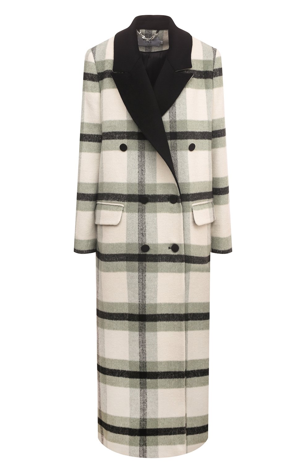 Пальто из шерсти и кашемира SEVEN LAB, арт. CSQ green check, фото 1