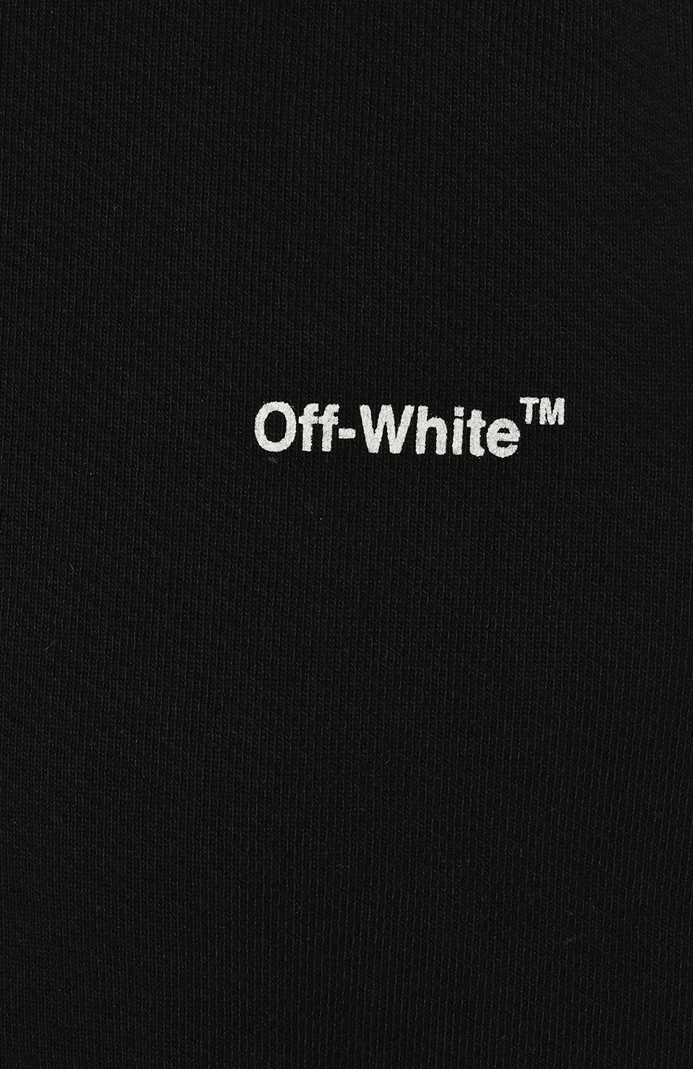 Хлопковый свитшот OFF-WHITE черно-белого цвета по цене 68950 руб., арт. OWBA046C99JER001, фото 5 Хлопковый свитшот OFF-WHITE, арт. OWBA046C99JER001, фото 5