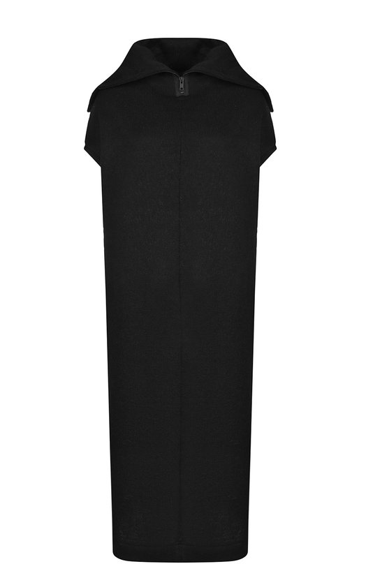 

Платье свободного кроя с удлиненной спинкой Yohji Yamamoto, Чёрный