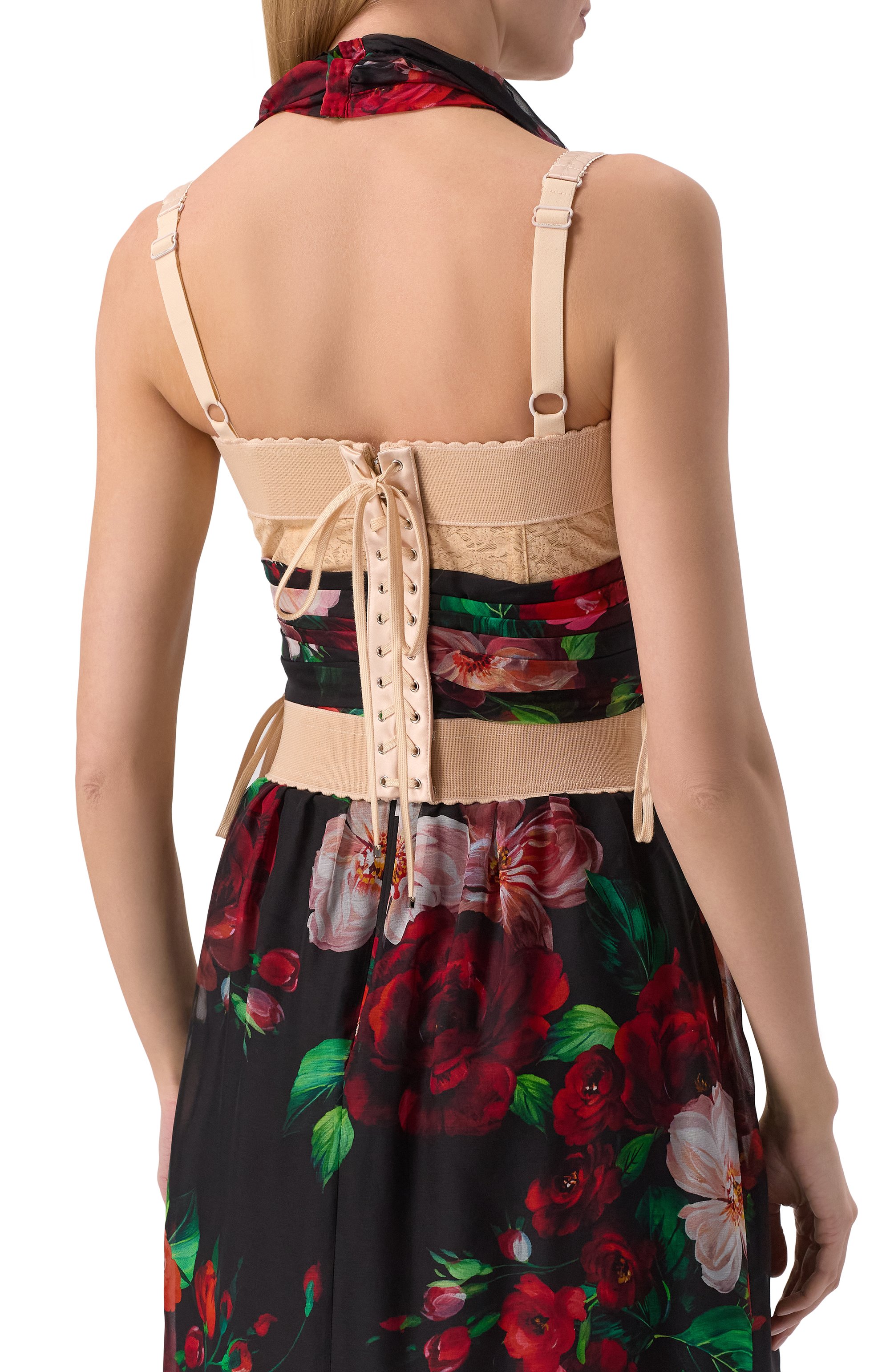 Топ DOLCE & GABBANA разноцветного цвета по цене 310500 руб., арт. F7AW9T/IS1Y6, фото 4 Топ DOLCE & GABBANA, арт. F7AW9T/IS1Y6, фото 4