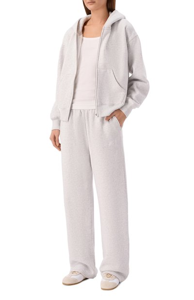 Хлопковые брюки SPORTY AND RICH серого цвета по цене 29300 руб., арт. PA08884300GY03, фото 2 Хлопковые брюки SPORTY AND RICH, арт. PA08884300GY03, фото 2