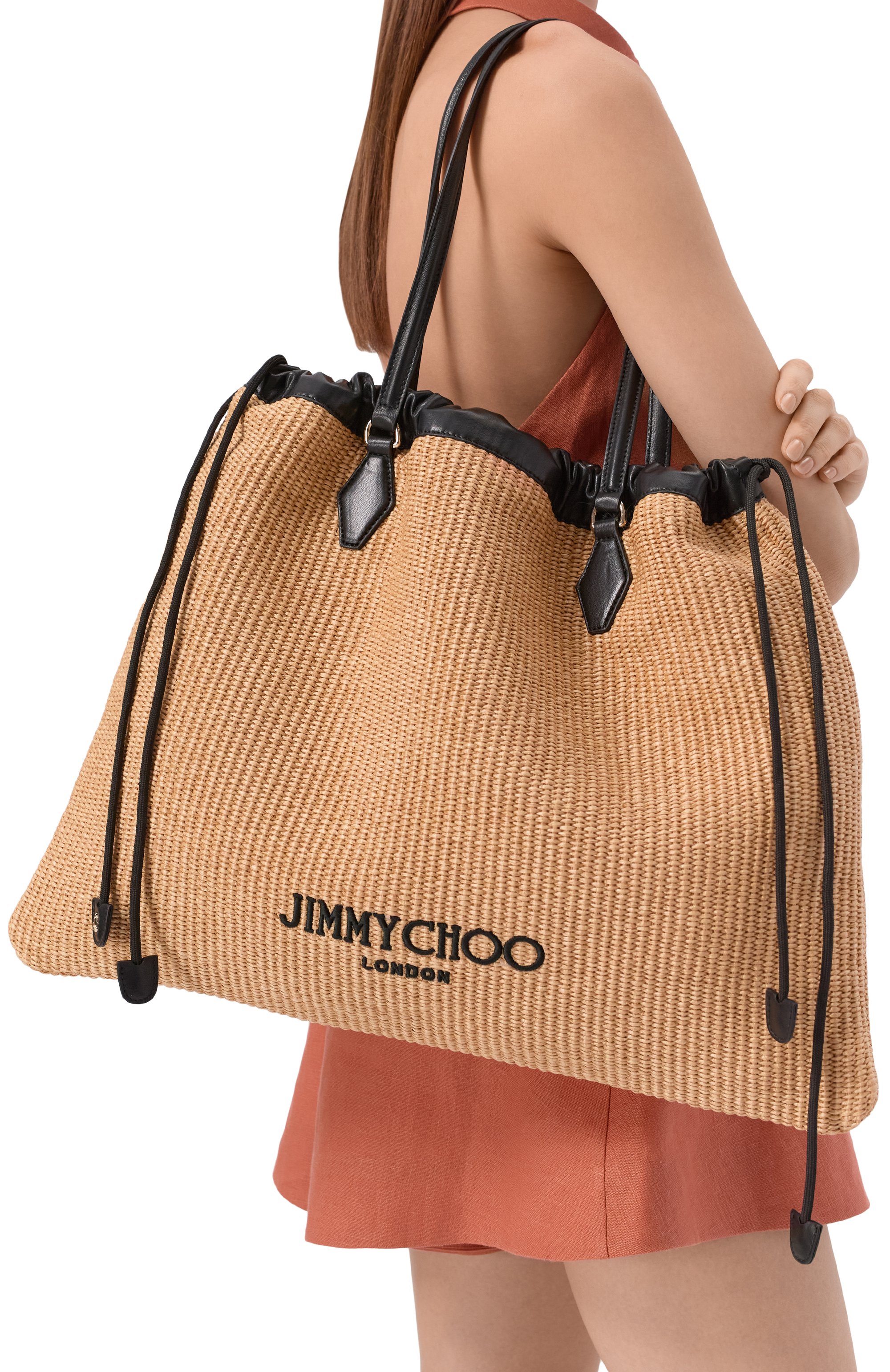 Сумка drawstring large JIMMY CHOO, арт. DRAWSTRINGT0TELQAV, фото 2