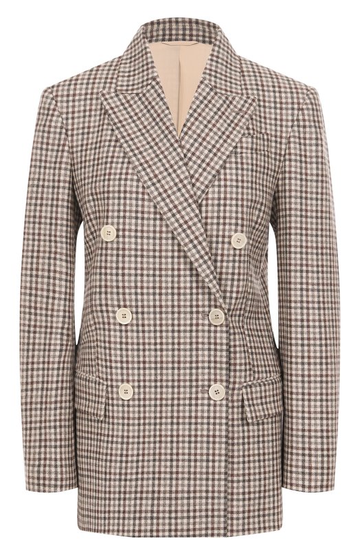 Шерстяной жакет Brunello Cucinelli MG5237050P Бежевый MG5237050P