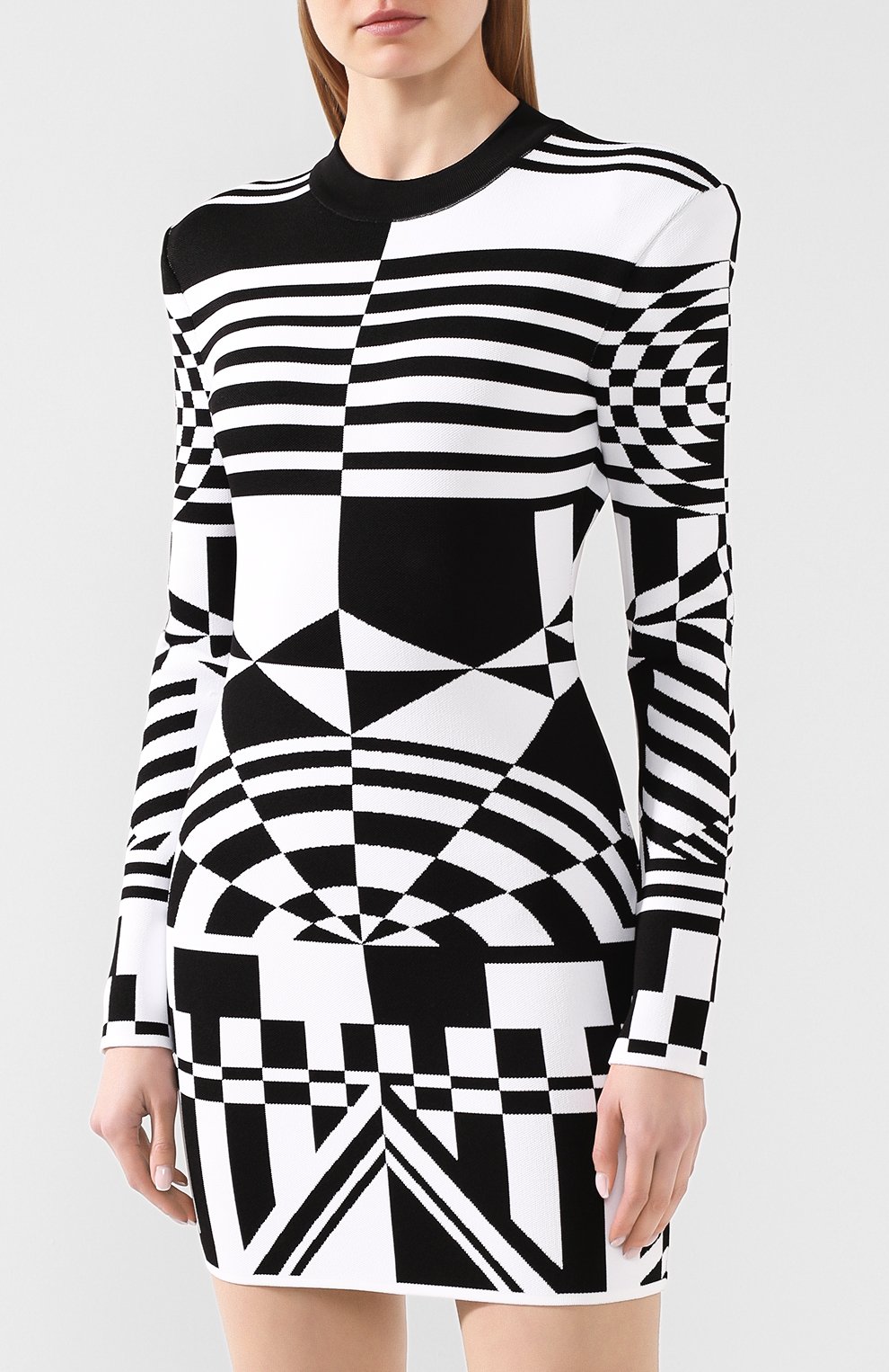 Платье из вискозы BALMAIN, арт. TF06231/K079, фото 3