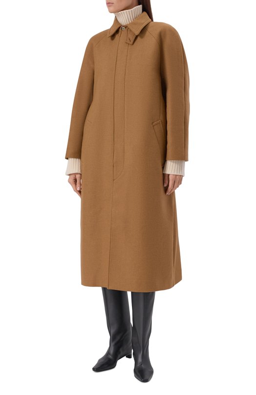 Шерстяное пальто A.P.C. F01533/WVBEB Бежевый  F01533/WVBEB Фото 3