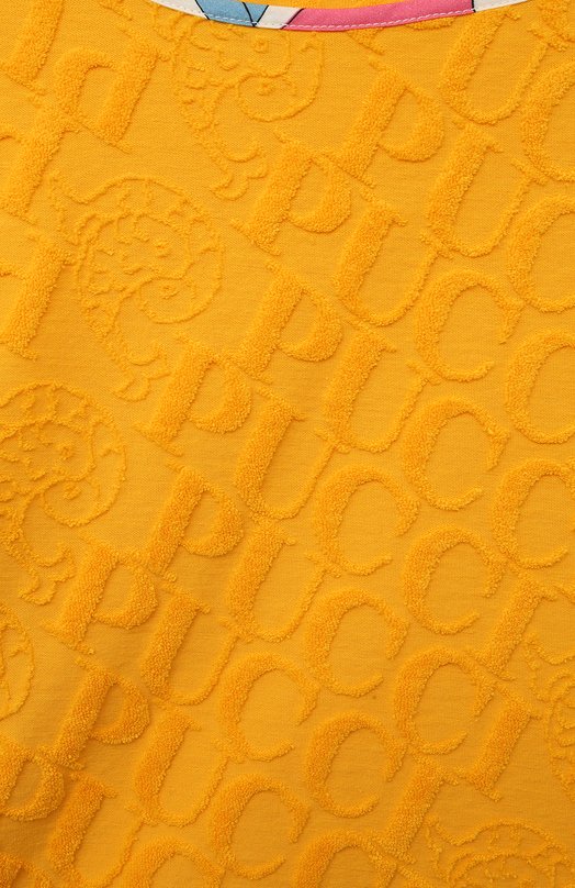 Хлопковая футболка Emilio Pucci Оранжевый, фото 3