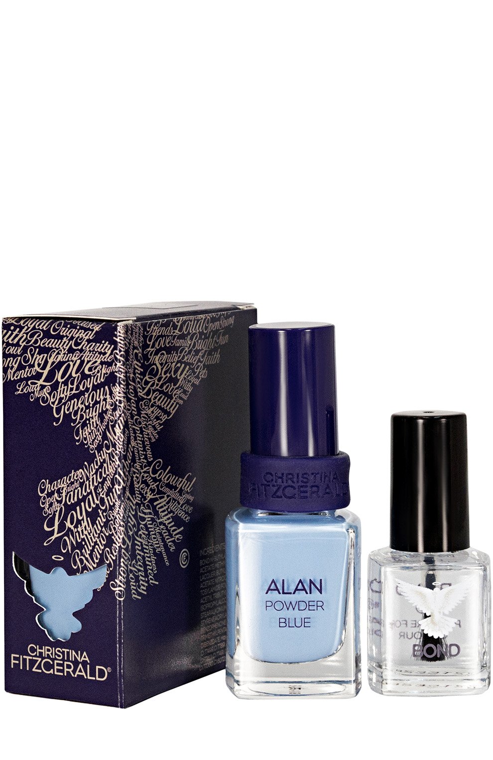 Лак для ногтей \голубая пудра\" alan powder blue + bond" CHRISTINA FITZGERALD цвета по цене 1520 руб., арт. 9333381003287, фото 1 Лак для ногтей \голубая пудра\" alan powder blue + bond" CHRISTINA FITZGERALD, арт. 9333381003287, фото 1