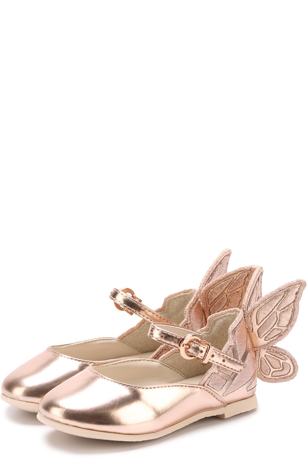 Туфли из металлизированной кожи с аппликацией SOPHIA WEBSTER MINI, арт. MAW16018, фото 1