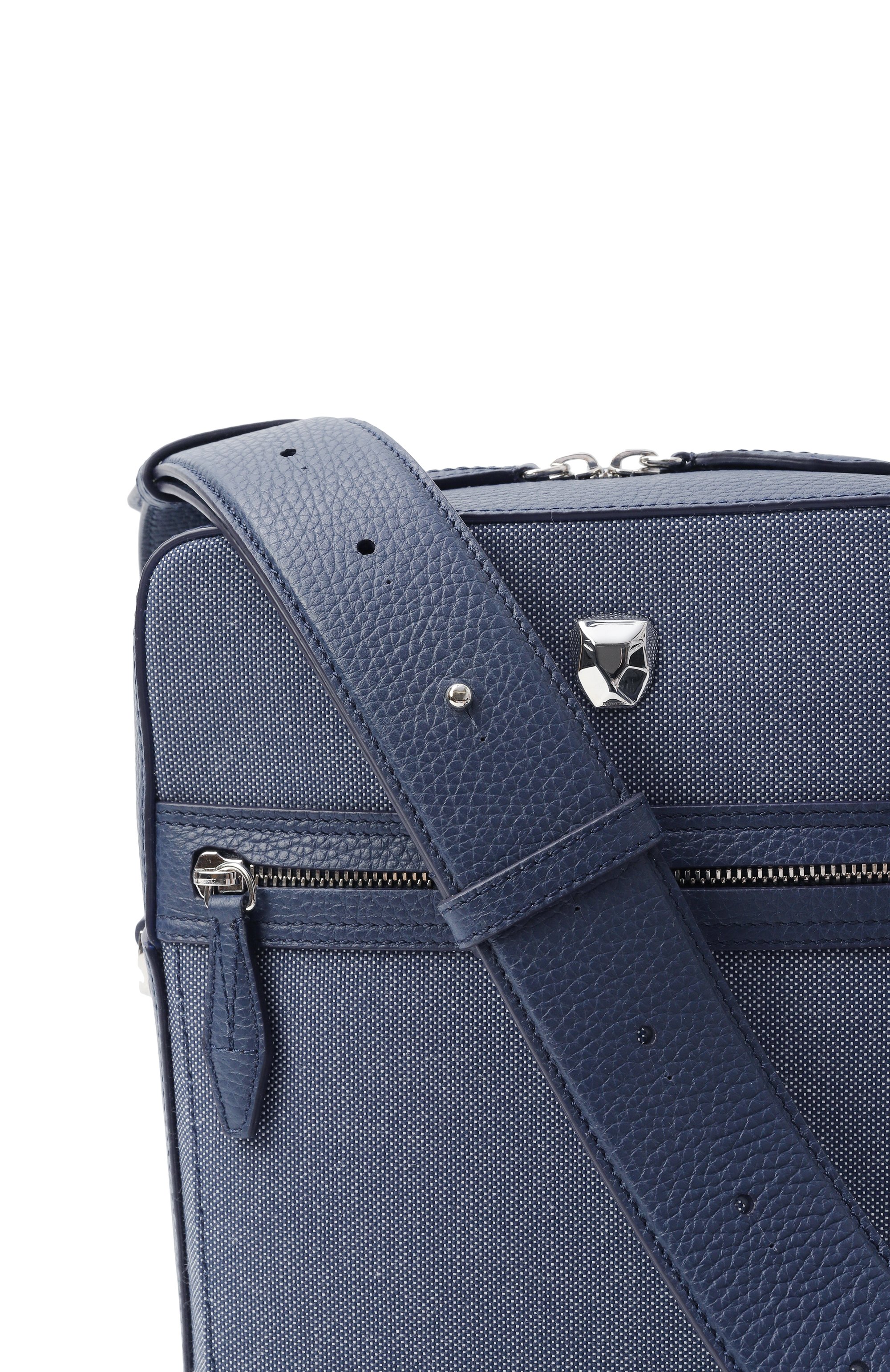 Сумка silvio medium RUBEUS MILANO, арт. CR0SSB0DY MEDIUM/CALFSKIN GRAN PRIX+CANVAS NAPAC0T, фото 3