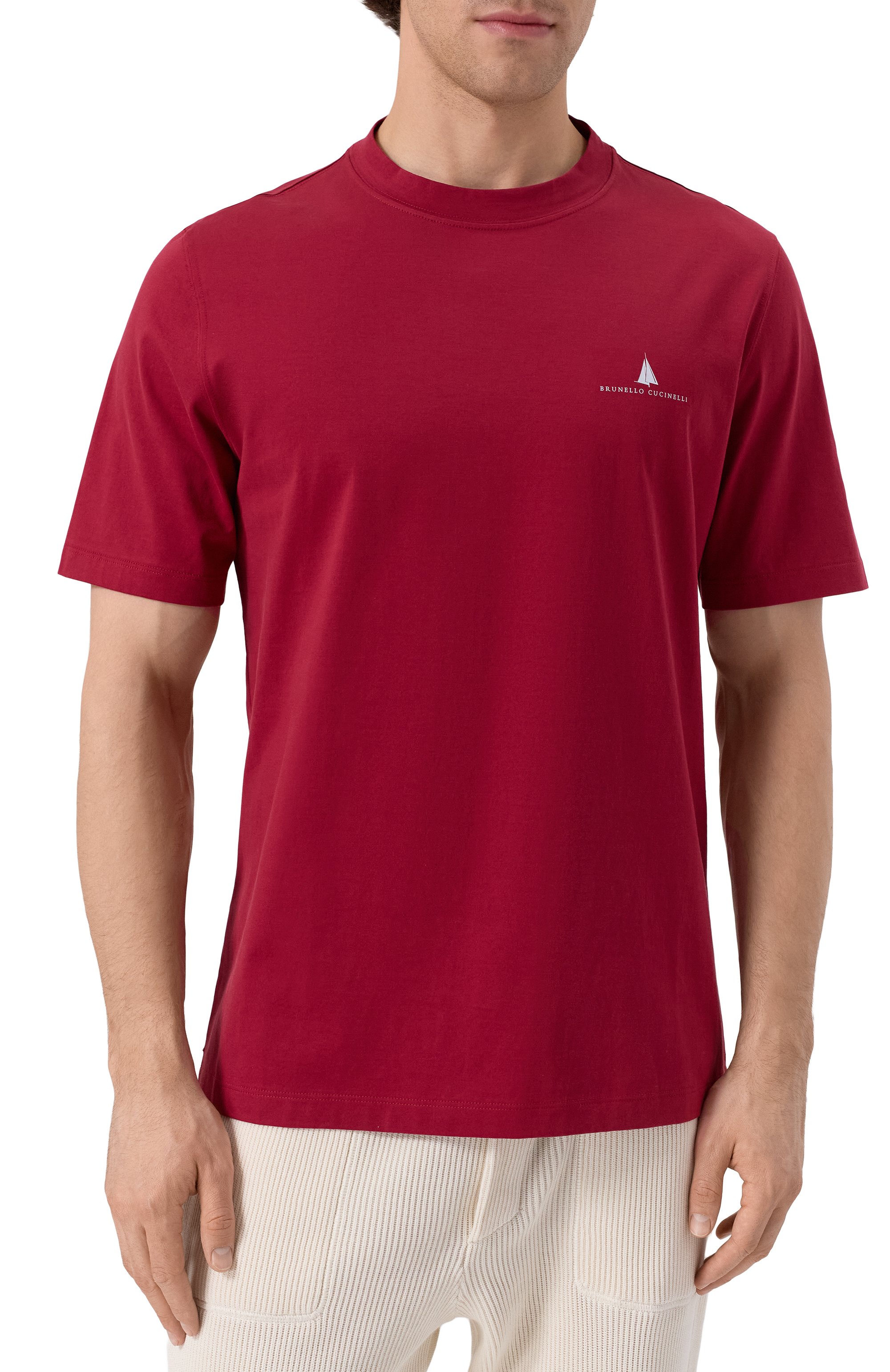 Хлопковая футболка BRUNELLO CUCINELLI, арт. M0B131362P, фото 3